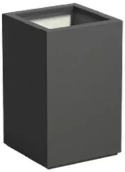 Adezz Carrez Pflanzgefäß mit Boden Fiberglas schwarz 500x500x800mm