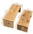 Spetebo Blumenhocker aus recyceltem Holz, 2er Set, 35/30cm (4841)