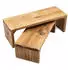 Spetebo Blumenhocker aus recyceltem Holz, 2er Set, 35/30cm (4841)