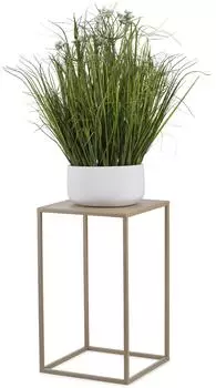 HowHomely Blumenständer Metall Beige 40cm (10-1363/40/bez)
