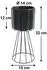 DanDiBo Blumenhocker Metall Schwarz 32cm (96528)