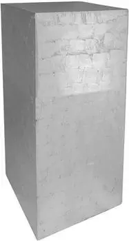 Vivanno Podests&auml;ule silber Hochglanz 30x30x60 cm (180183219060)