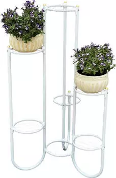 DanDiBo Pflanzenentreppe 101 cm wei&szlig; (93922)