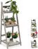 Relaxdays Blumenleiter mit 3 Stufen klappbar 108 cm grau (10026327-59)