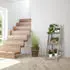 Relaxdays Blumenleiter mit 3 Stufen klappbar 108 cm grau (10026327-59)