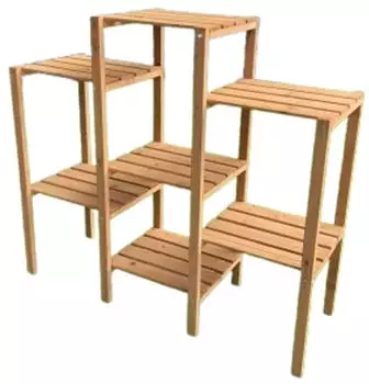 Coemo Blumenregal Bernd 96x31x87cm natur