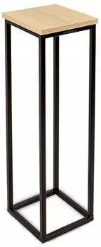 holz4home Blumen-Dekost&auml;nder Sonoma Eiche 70cm natur/schwarz