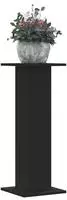 vidaXL Pflanzenst&auml;nder 2 Stk. Schwarz 30x30x80 cm Holzwerkstoff