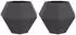 vidaXL Pflanzkübel 2 pcs Schwarz 100 x 100 x 80 cm Stahl (884025)