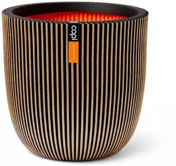 Capi Pflanztopf Groove Ø54x52 cm gold