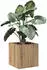 vidaXL Wooden planter 40 x 40 x 40 cm artisan oak