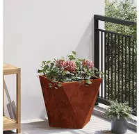vidaXL Pflanzk&uuml;bel Rostig 40 x 40 x 40 cm Wetterfeststahl