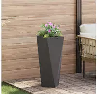 vidaXL Pflanzk&uuml;bel Schwarz 30 x 30 x 75 cm Stahl