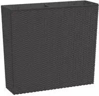 Pflanzk&uuml;bel Mit Herausnehmbaren Einsatz Braun 12/44 L Pp-rattan Vidaxl