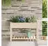 vidaXL Spruce wood plant pot cover 115 x 59 x 76.5 cm beige