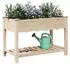 vidaXL Spruce wood plant pot cover 115 x 59 x 76.5 cm beige