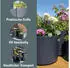 Prosperplast Heos plastic flower pot 29.8 cm anthracite