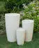 Beliani Abdera plant pot cover 23 x 23 x 43 cm beige (set of 2)