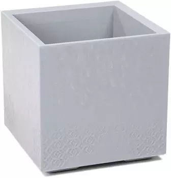 HowHomely Betonique Blumenkübel 36L Betonoptik auf Rollen, grau (HH-BETONIQUE-SZ-B-40)