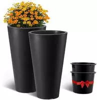 VEVOR Blumentopf, 2er Set, Gro_er konischer Blumenk&uuml;bel 590 mm, Modernes...