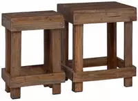 vidaXL Pflanzenst&auml;nder 2 pcs Braun 70 x 11 x 27 cm Mahagoni Holz
