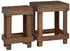 vidaXL Pflanzenständer 2er-Set Braun 70x11x27cm Mahagoniholz (42012383)