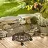 Relaxdays Pflanzenroller Gusseisen rund Ø33,5cm braun (10049711)
