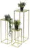 DanDiBo Blumenhocker Metall Gold Eckig 3er Set (96406)