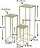 DanDiBo Blumenhocker Metall Gold Eckig 3er Set (96406)