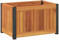 vidaXL Pflanzk&uuml;bel 45x30x27,5 cm Massivholz Akazie und Stahl