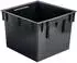 Prosperplast Rato Square Hoher Blumentopf mit Einsatz, Kunststoff (DRTS240)