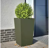 vidaXL Pflanzk&uuml;bel Olivgr&uuml;n 45x45x75 cm Stahl