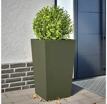 vidaXL Pflanzk&uuml;bel Olivgr&uuml;n 45x45x75cm Stahl