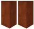 vidaXL Pflanzkübel 2 Stk. Dreieckig 50x43x75cm Wetterfester Stahl (851184)