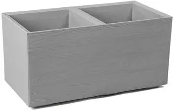 HowHomely Betonique Pflanzkübel 39x78cm Grau mit Rollen, Recyclingmaterial (HH-BETONIQUE-D-SZ-78)