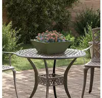 vidaXL Garten-Pflanzgef&auml;&szlig; Olive Gr&uuml;n 40 x 40 x 15 cm