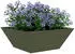 vidaXL Garten-Pflanzgefäß Stahl Olivgrün 40x40x15cm (873816)