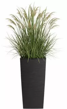 OEM Porto Riflo Blumentopf geriffelt schwarz 57x30cm (qubuss_5907600456853)