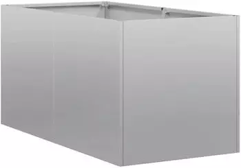 vidaXL Pflanzgef&auml;&szlig; 40x80x40cm verzinkter Stahl (860736)