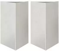 vidaXL Pflanzk&uuml;bel 2 Stk. Dreieckig 50x43x75 cm Edelstahl