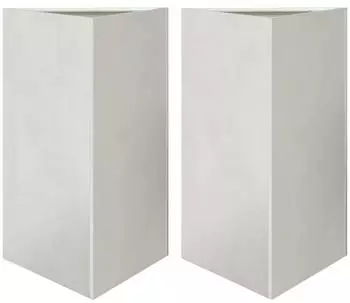 vidaXL Pflanzk&uuml;bel 2 Stk. Dreieckig 50x43x75cm Edelstahl (851180)