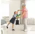 Relaxdays Pflanzenroller rund, 4 Rollen, antik braun, 2er-Set
