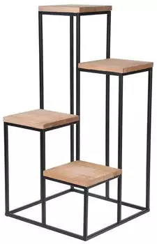Koopmann Blumentreppe 4 Regale Holz 34x34x67cm (KF556)