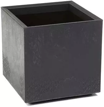 HowHomely Betonique Blumentopf Betonoptik schwarz 36L, 40x39x39cm (HH-BETONIQUE-CZ-B-40)