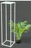 DanDiBo Blumenhocker Metall Eckig Weiß 100cm (96569)