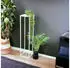 DanDiBo Blumenhocker Metall Eckig Weiß 100cm (96569)