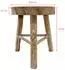 Spetebo Blumenhocker Holz 3 Beine White Washed Shabby Chic Ø35cm (4416)