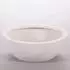 Eleganteinrichten Pflanzkübel Schale Rund Fiberglas Perlmutt-Weiß D46xH16cm