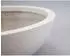Eleganteinrichten Pflanzkübel Schale Rund Fiberglas Perlmutt-Weiß D46xH16cm