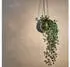 Relaxdays Discokugel Pflanzentopf Blumenampel 15x13cm
